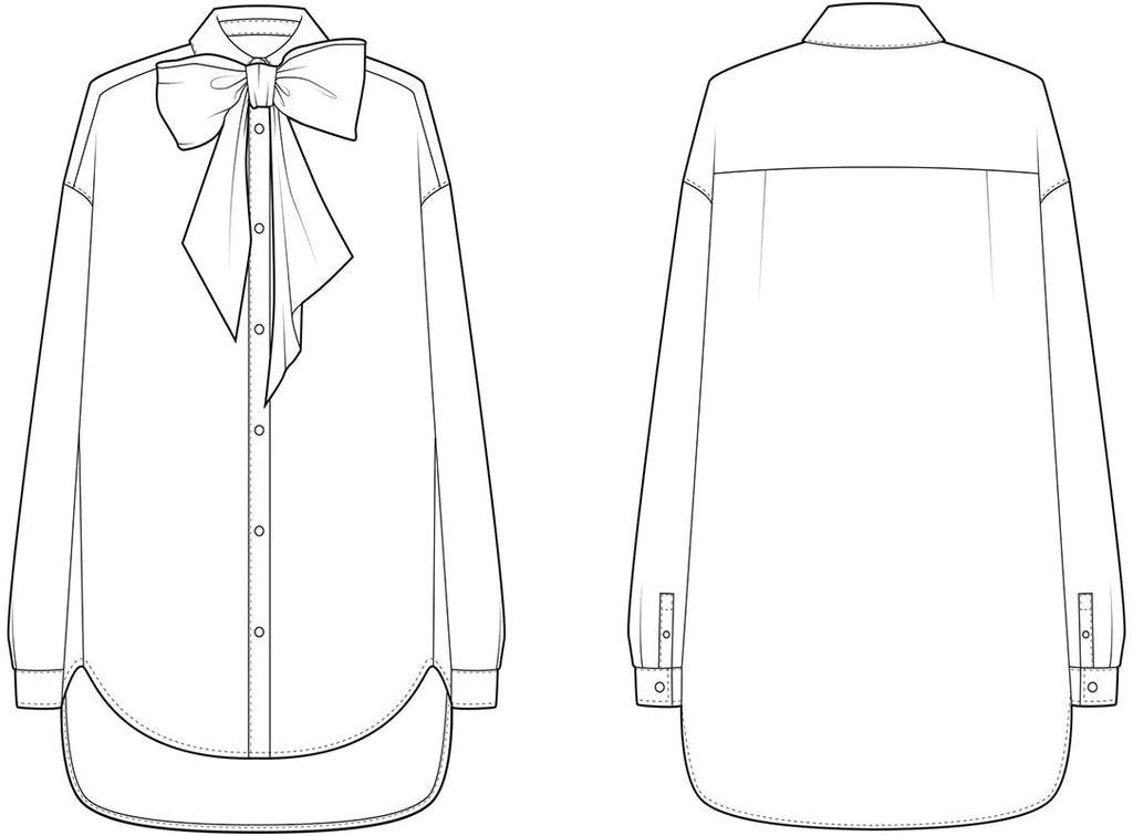Essentiel Jambers pussy bow collar shirt