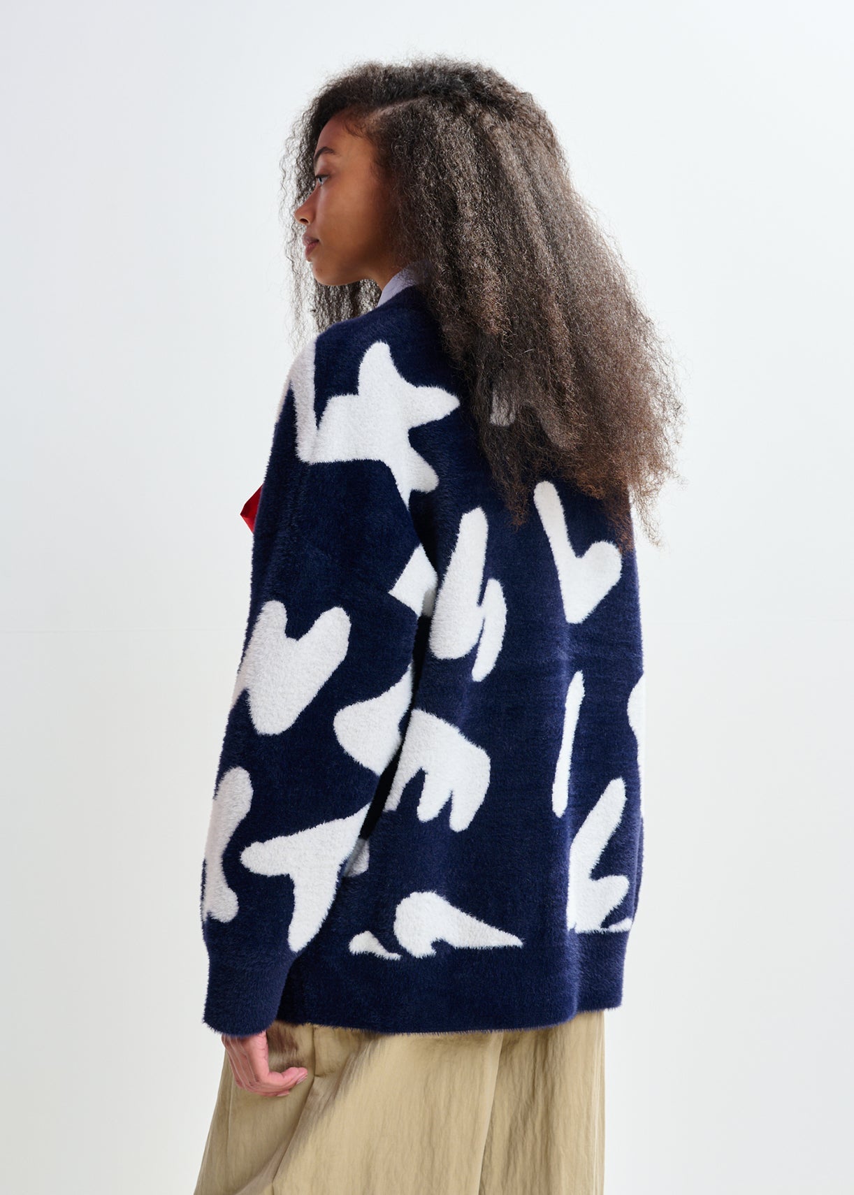 Essentiel Jarden letters knit cardigan