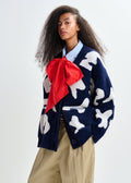 Essentiel Jarden letters knit cardigan