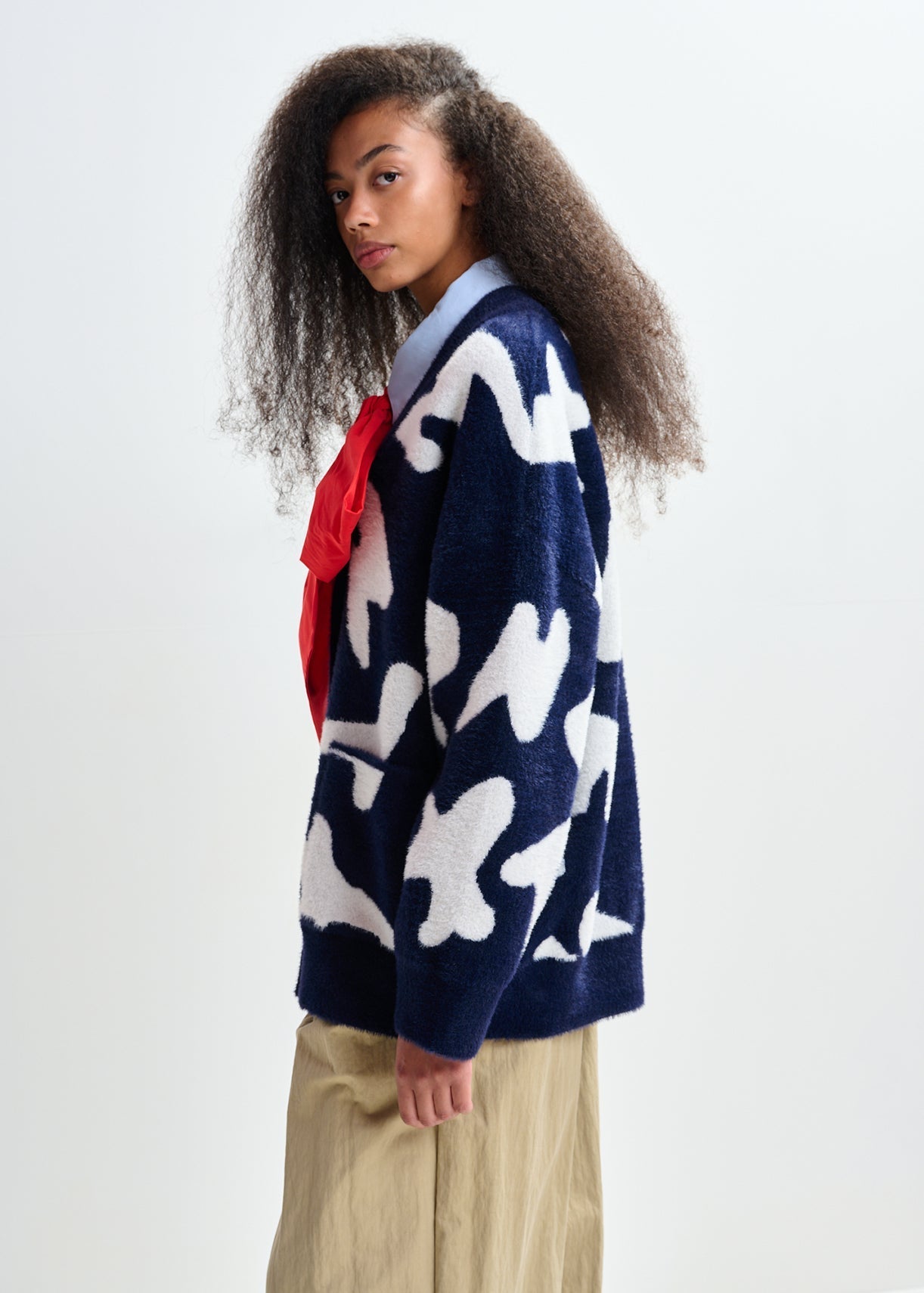 Essentiel Jarden letters knit cardigan