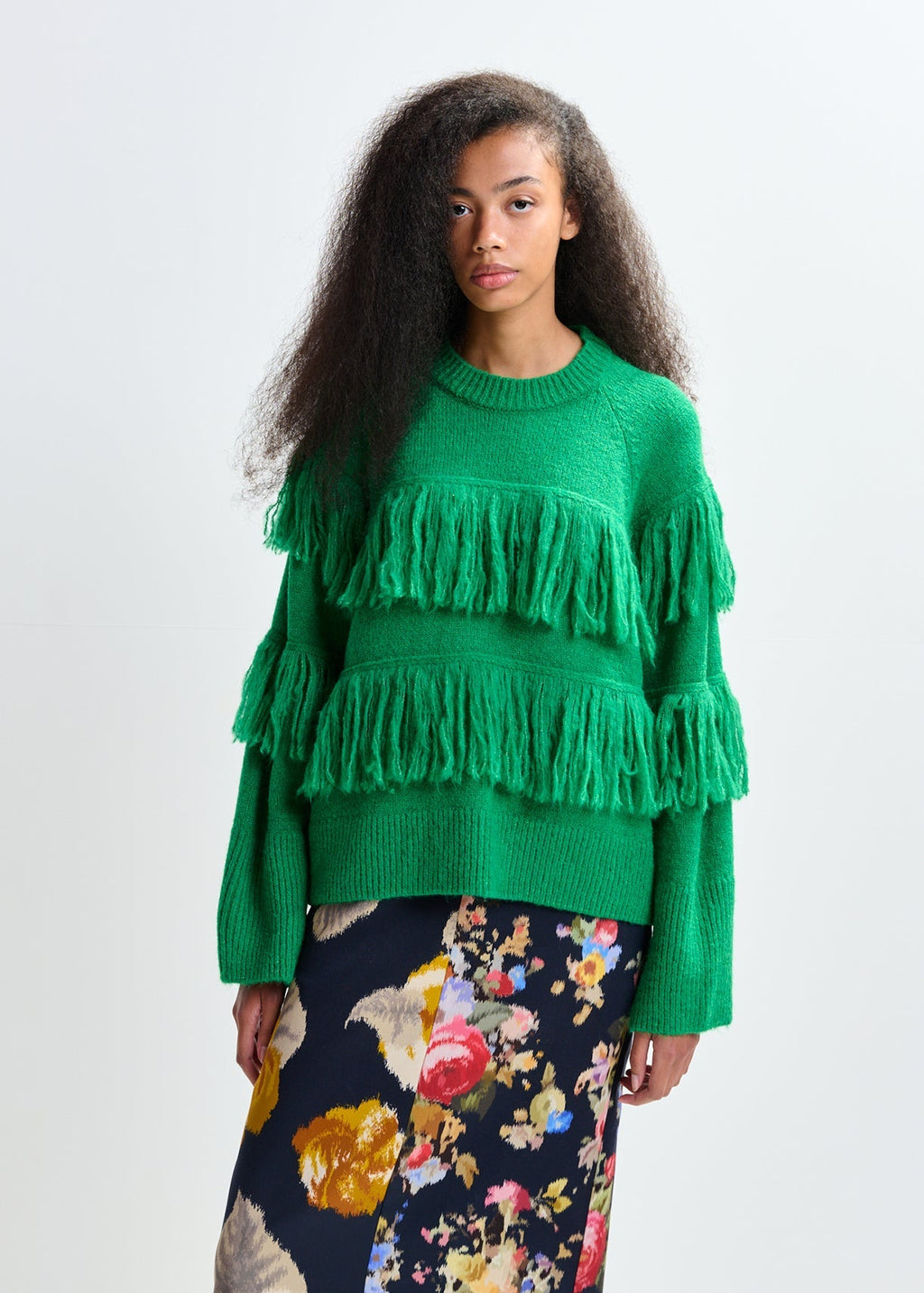 Essentiel Johns pullover with fringes