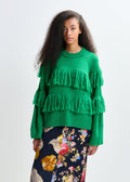 Essentiel Johns pullover with fringes