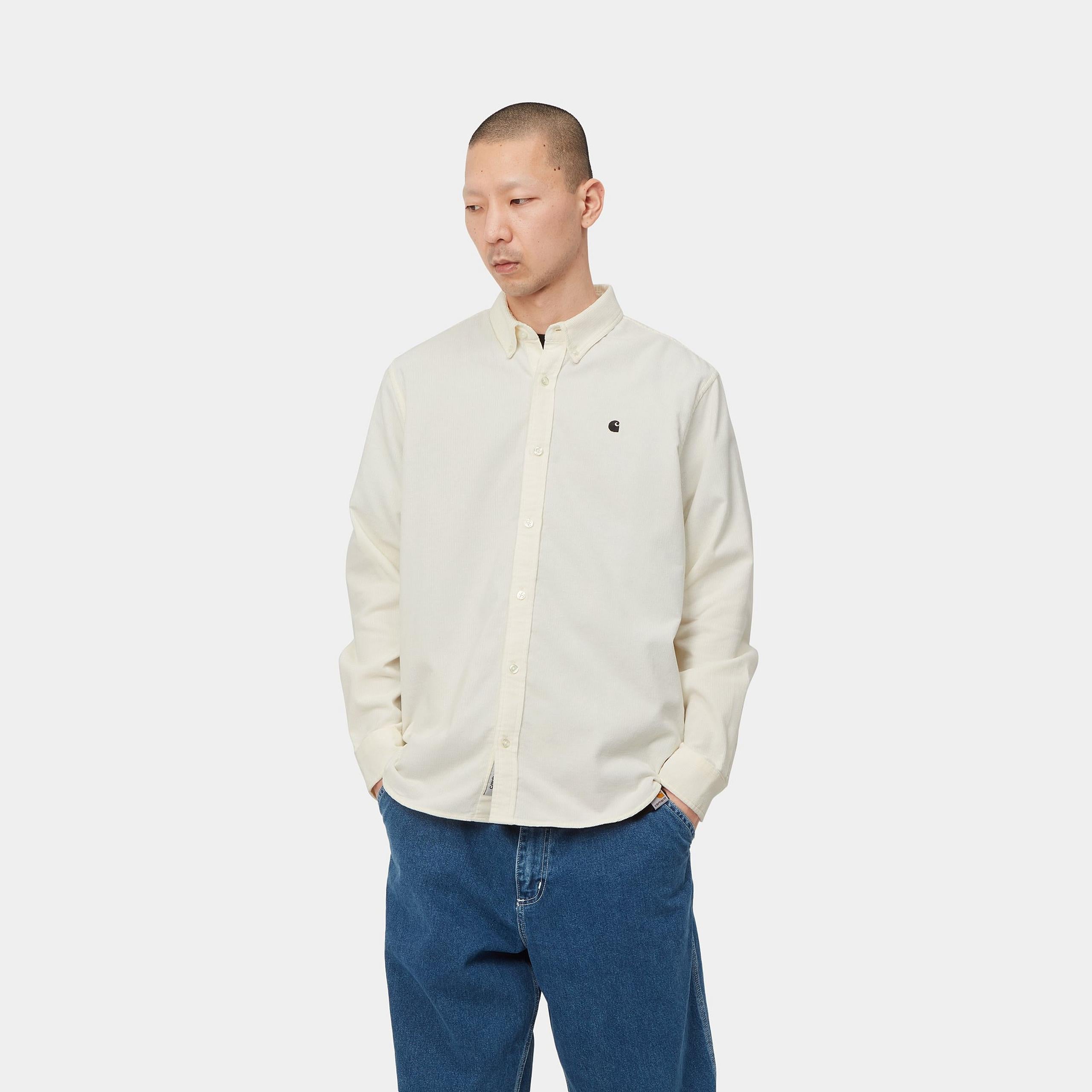 Carhartt WIP Mens Madison Fine Cord Shirt - Wax