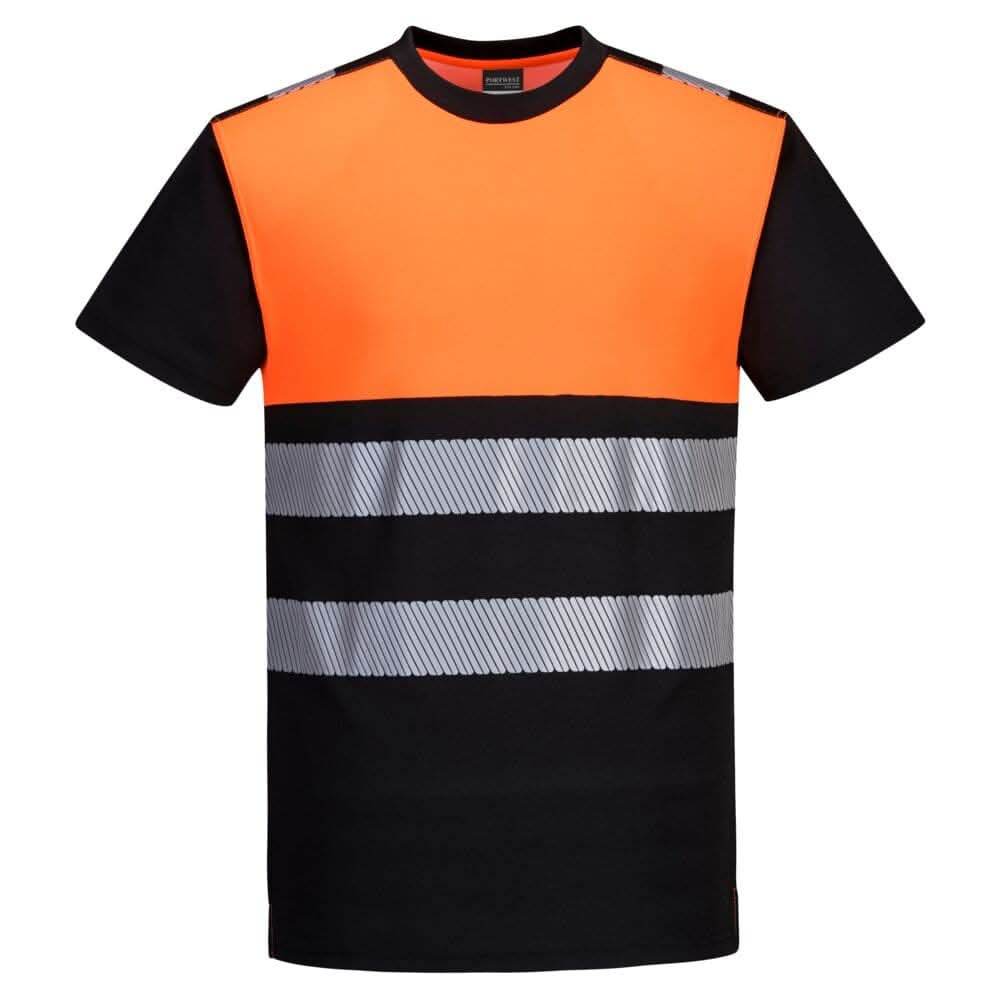 PORTWEST PW311 PW3 HI-VIS COTTON COMFORT CLASS 1 T-SHIRTS BUNDLE - 5 ITEMS