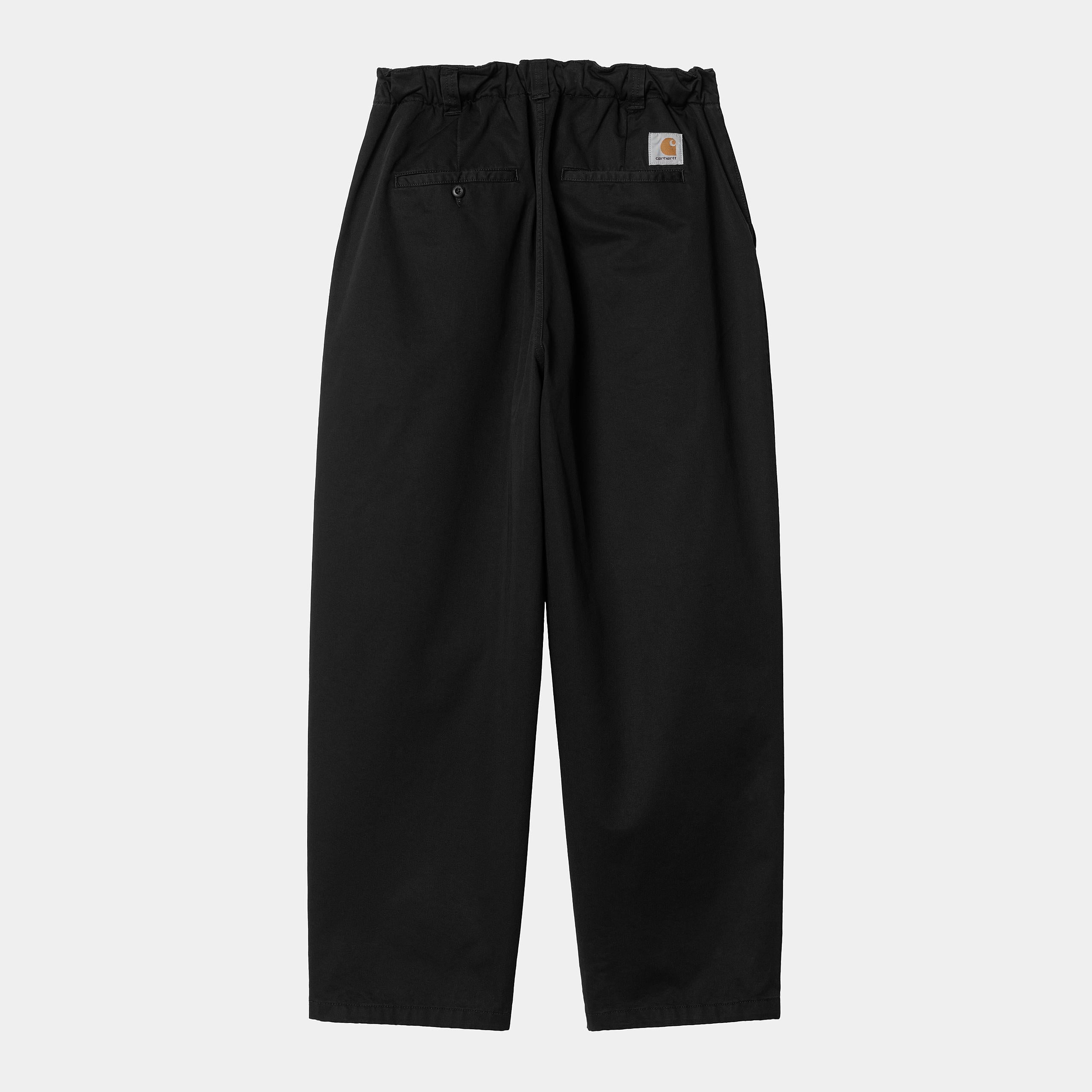Carhartt WIP Mens Marv Lenexa Twill Pant - Black Stone Washed
