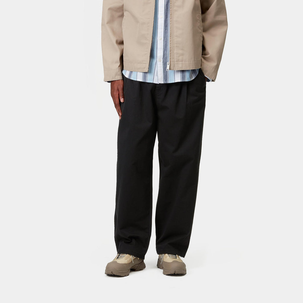 Carhartt WIP Mens Marv Lenexa Twill Pant - Black Stone Washed