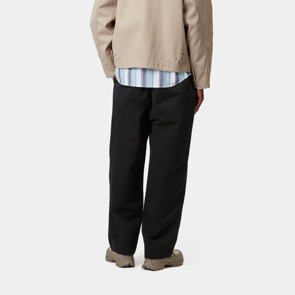 Carhartt WIP Mens Marv Lenexa Twill Pant - Black Stone Washed
