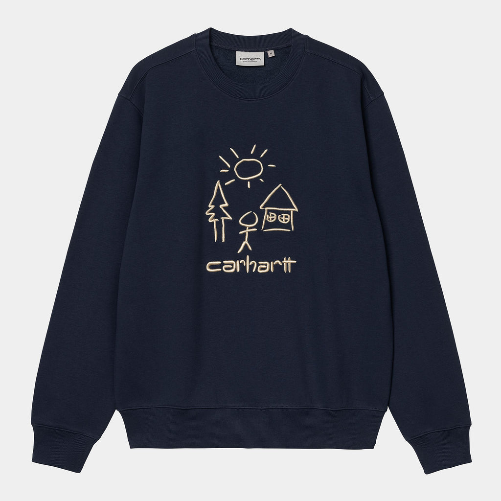 Carhartt WIP Mens Masterpiece Sweatshirt | Air Force Blue