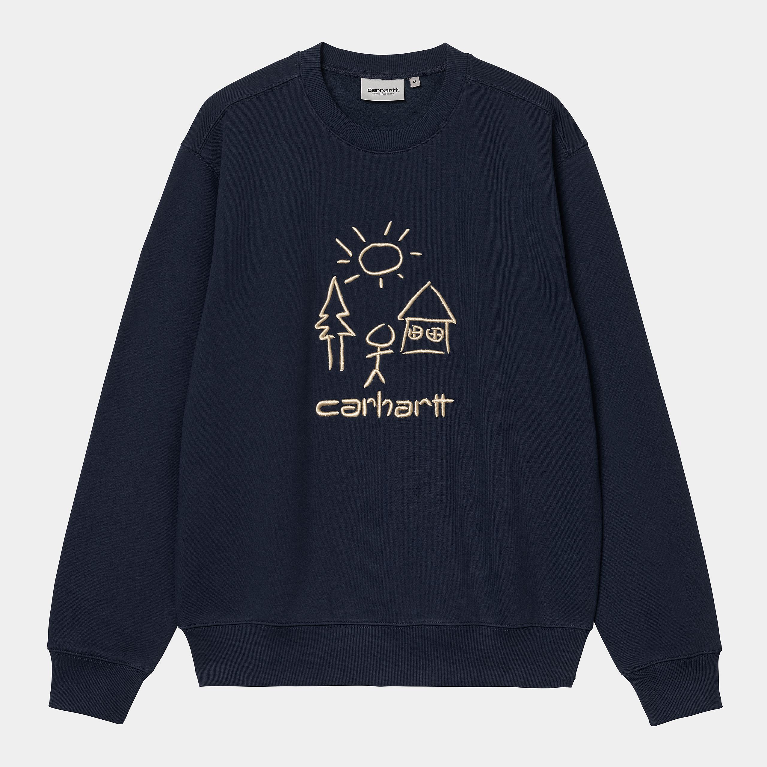 Carhartt WIP Mens Masterpiece Sweatshirt | Air Force Blue