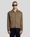 Lyle & Scott Mens Lightweight Enzyme Wash Overshirt | Khaki Ash