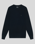 Lyle & Scott Mens Lambswool Crew Neck Jumper | Dark Navy
