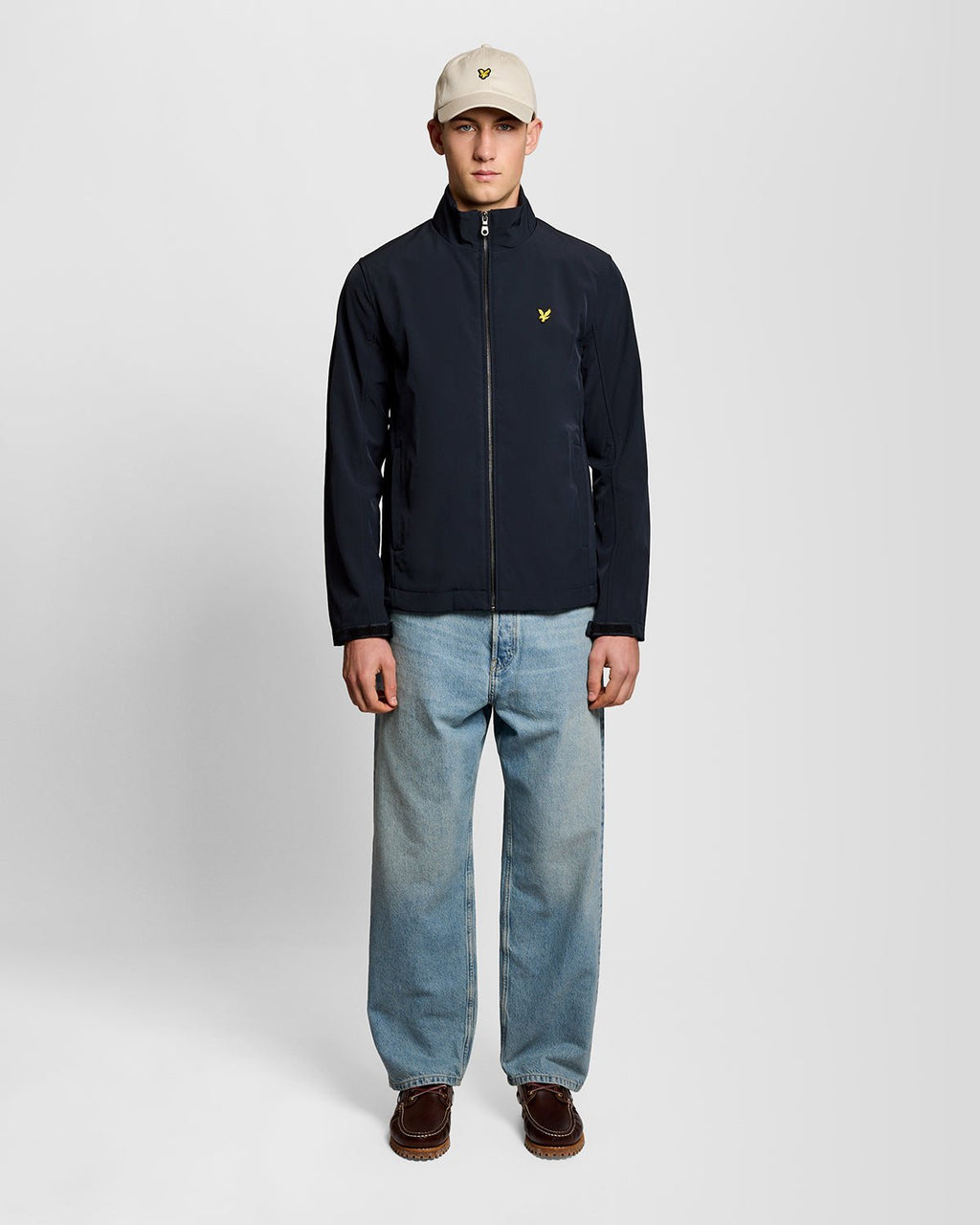 Lyle & Scott Mens Mesh-Back Softshell Jacket | Dark Navy