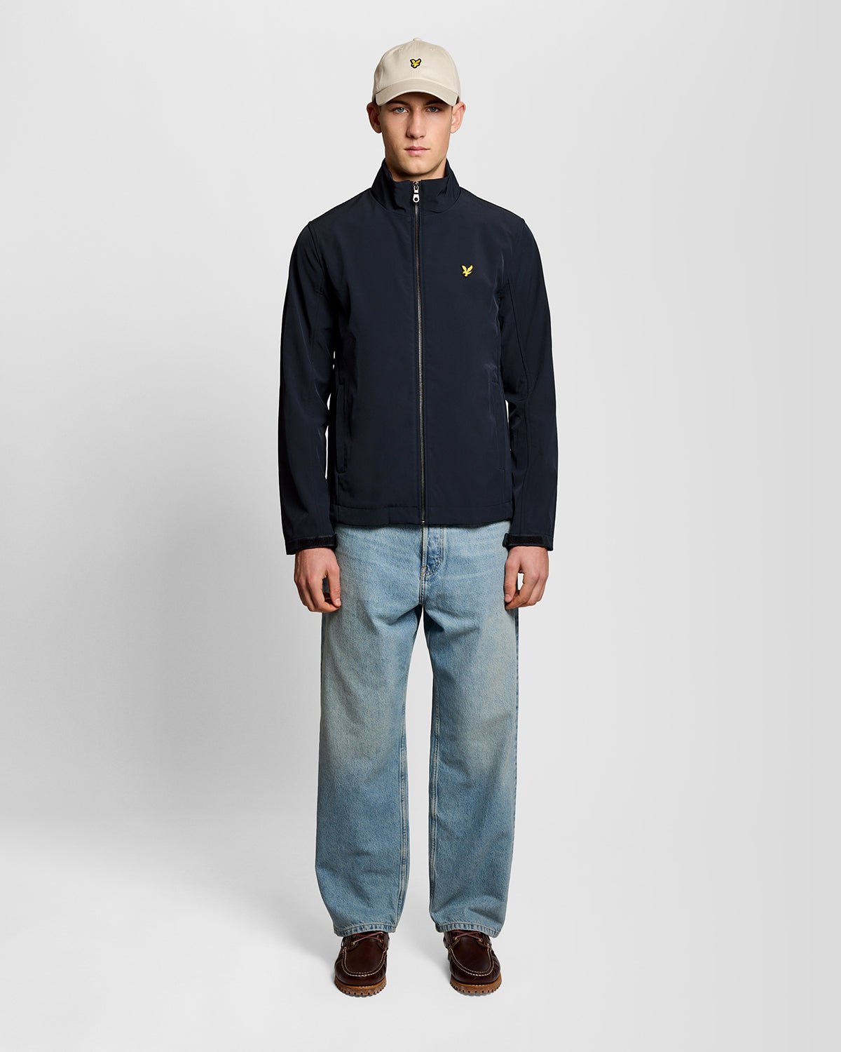Lyle & Scott Mens Mesh-Back Softshell Jacket | Dark Navy