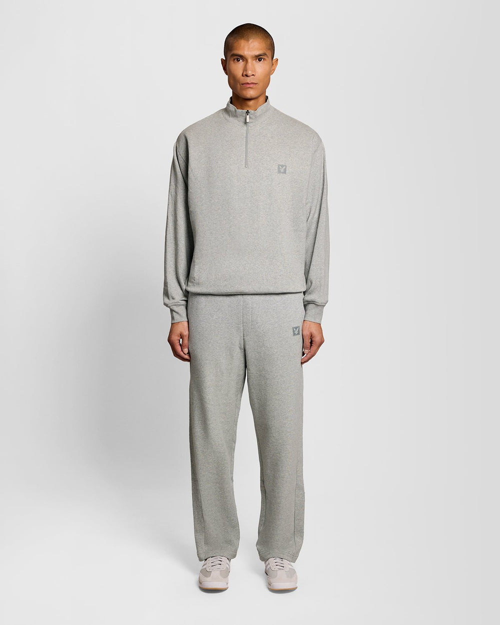 Lyle & Scott Mens Lounge Straight Leg Jogger | Light Grey Marl