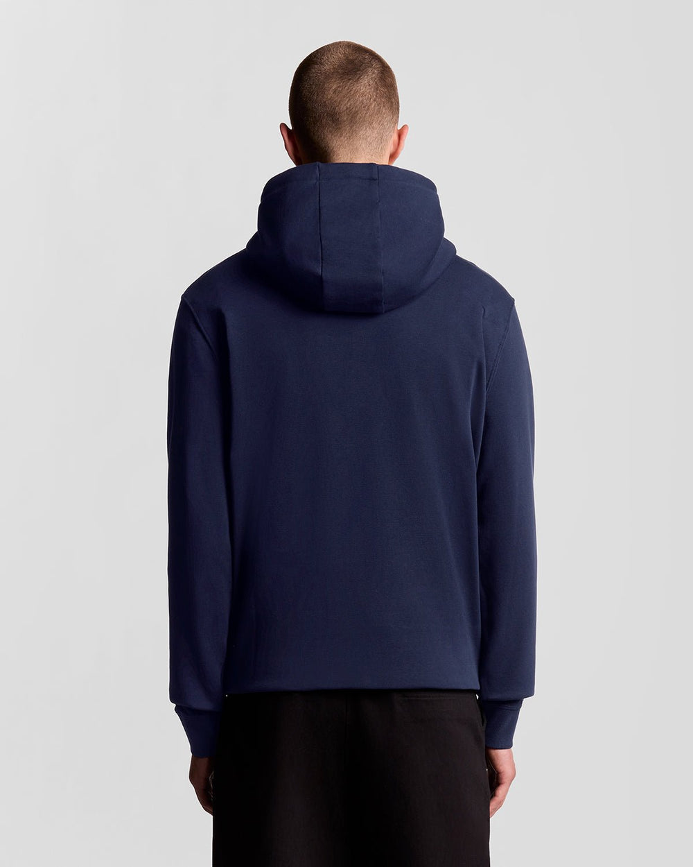 Lyle & Scott Mens Loopback Cotton Hoodie | Navy