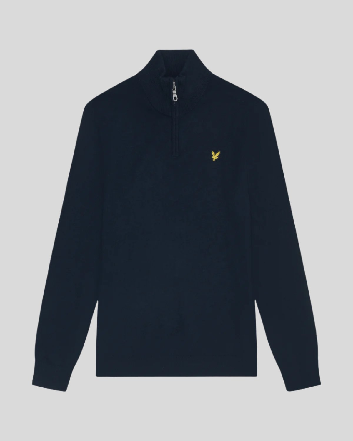 Lyle & Scott Mens Cotton Merino 1/4 Zip Jumper | Dark Navy