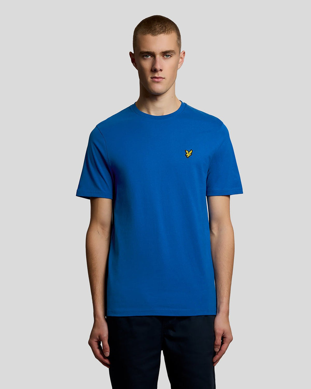 Lyle & Scott Mens Cotton Crew Neck T-Shirt | Lucid Blue