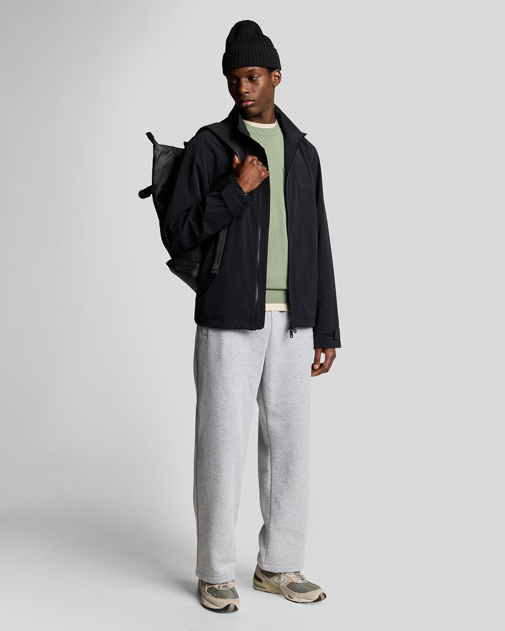 Lyle & Scott Mens Keyline Windbreaker Jacket | Jet Black
