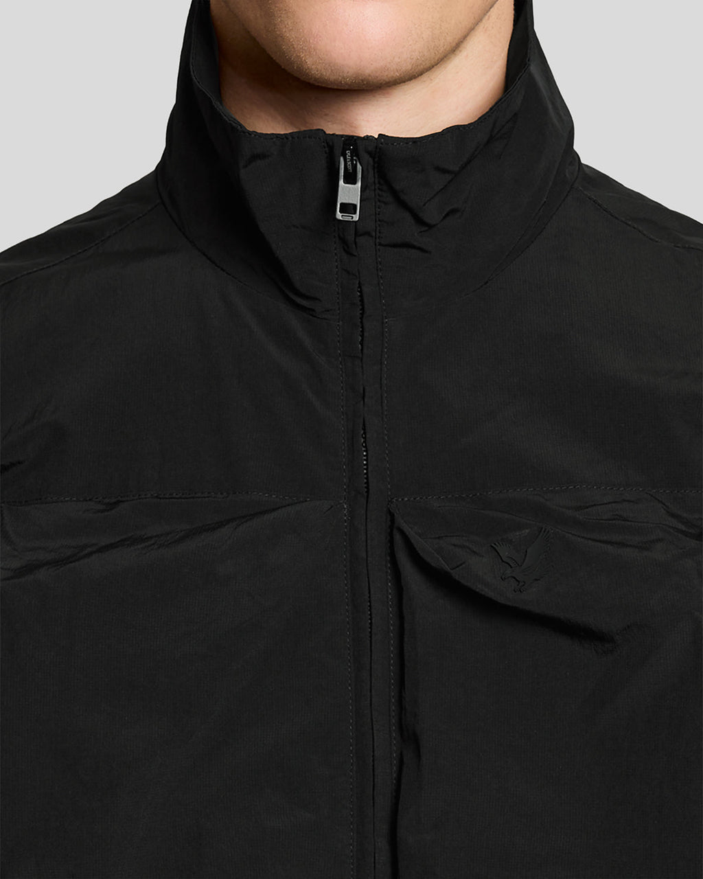 Lyle & Scott Mens Lightweight Ripstop Gilet | Jet Black