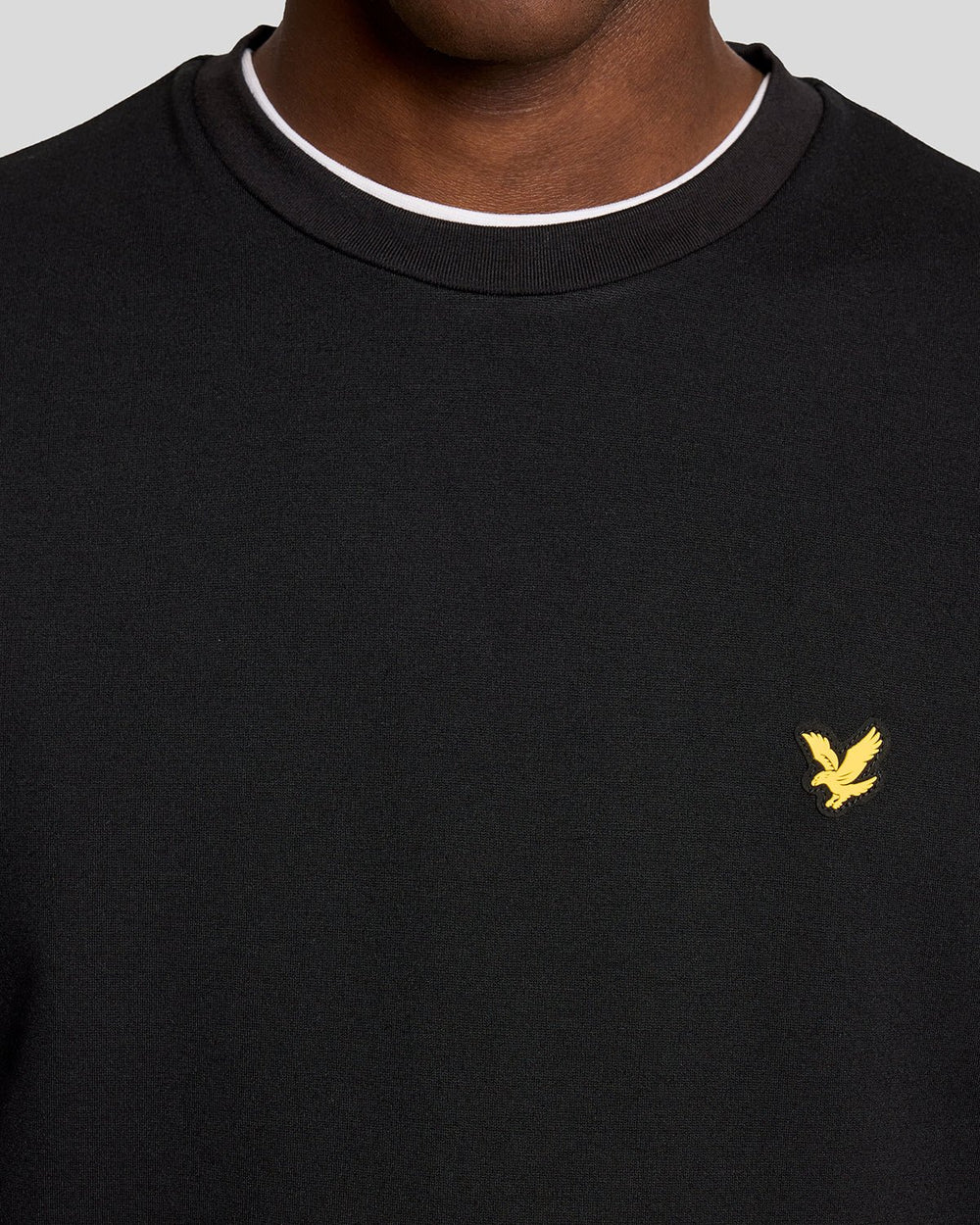 Lyle & Scott Mens Sports Lightweight Sweatshirt | Jet Black