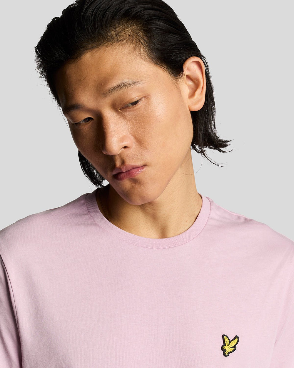 Lyle & Scott Mens Cotton Crew Neck T-Shirt | Pink Light