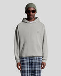 Lyle & Scott Mens Lounge Pullover Hoodie | Light Grey Marl