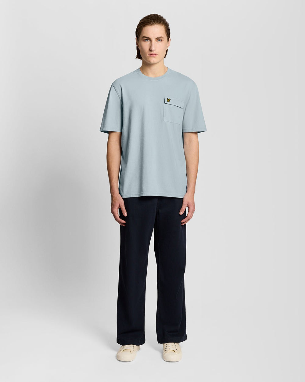 Lyle & Scott Mens Cargo Pocket T-Shirt | Opal Blue