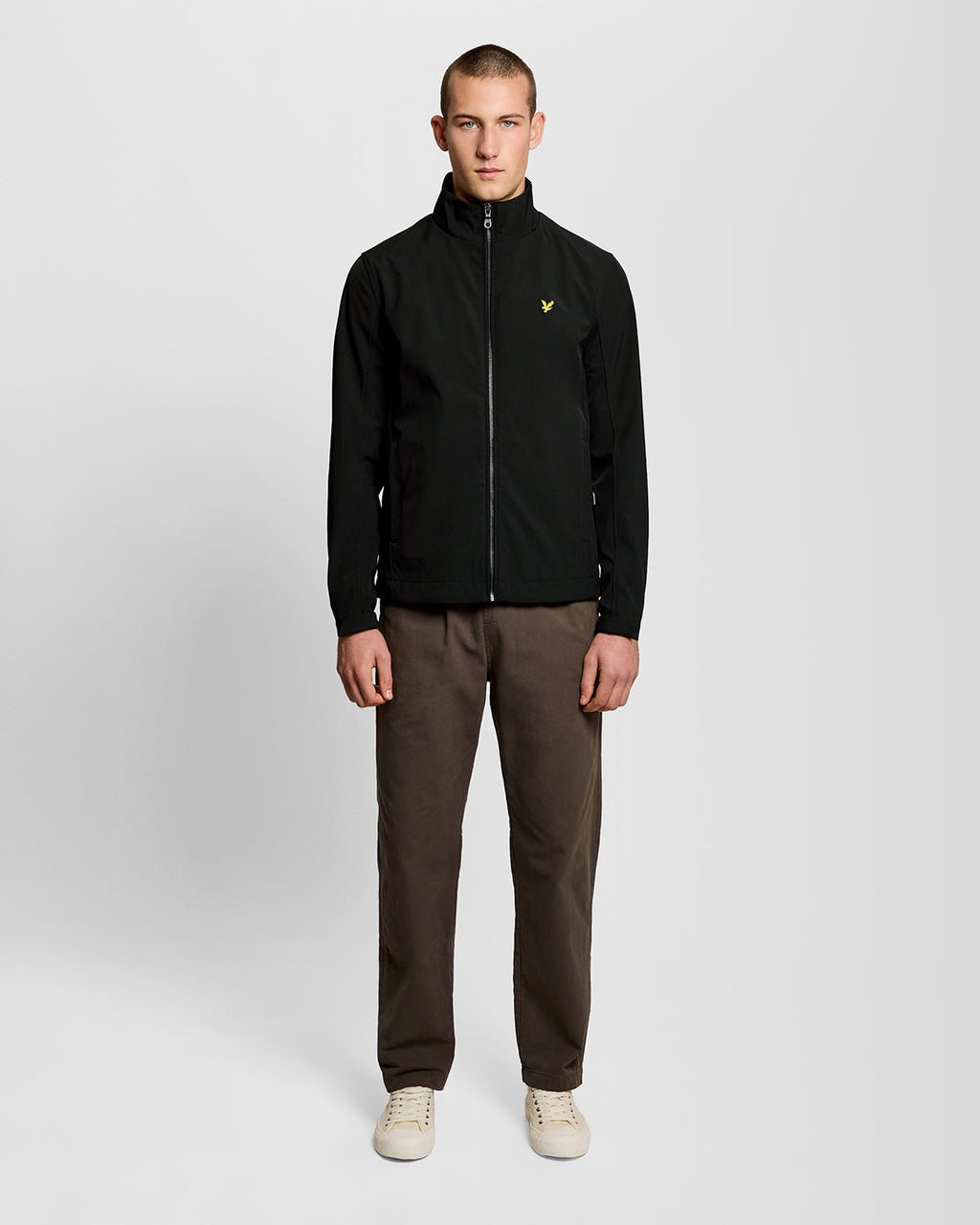 Lyle & Scott Mens Mesh-Back Softshell Jacket | Jet Black