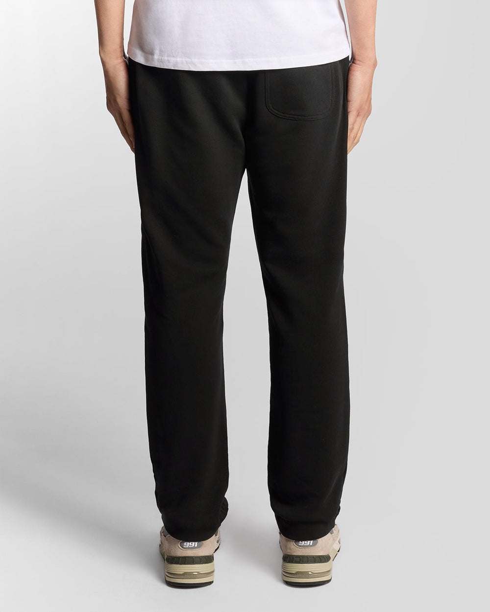 Lyle & Scott Mens Straight Leg Cotton Joggers | Jet Black