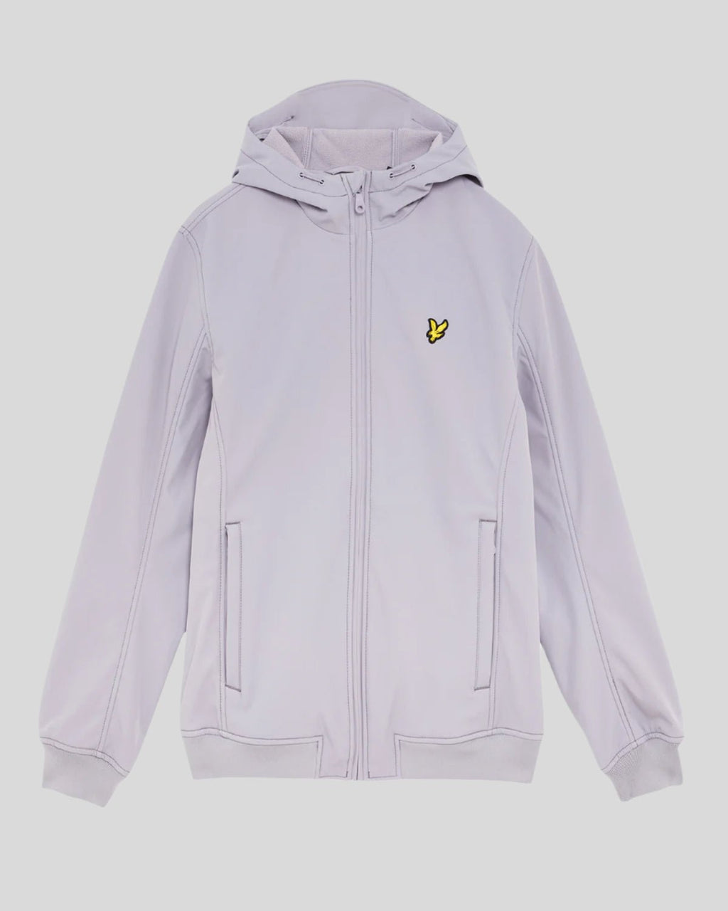 Lyle & Scott Mens Fleece Lined Softshell Jacket | Ash Lilac