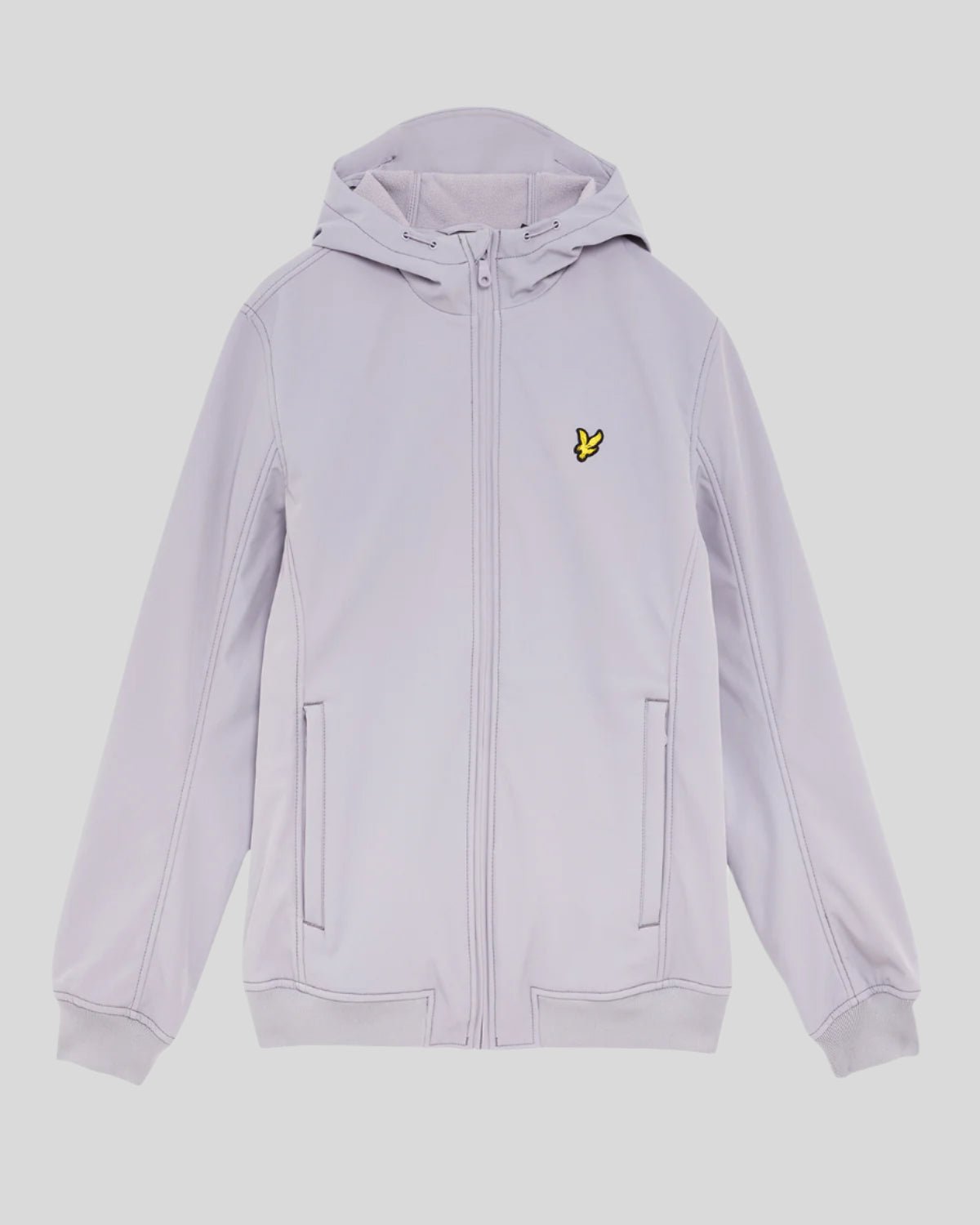 Lyle & Scott Mens Fleece Lined Softshell Jacket | Ash Lilac