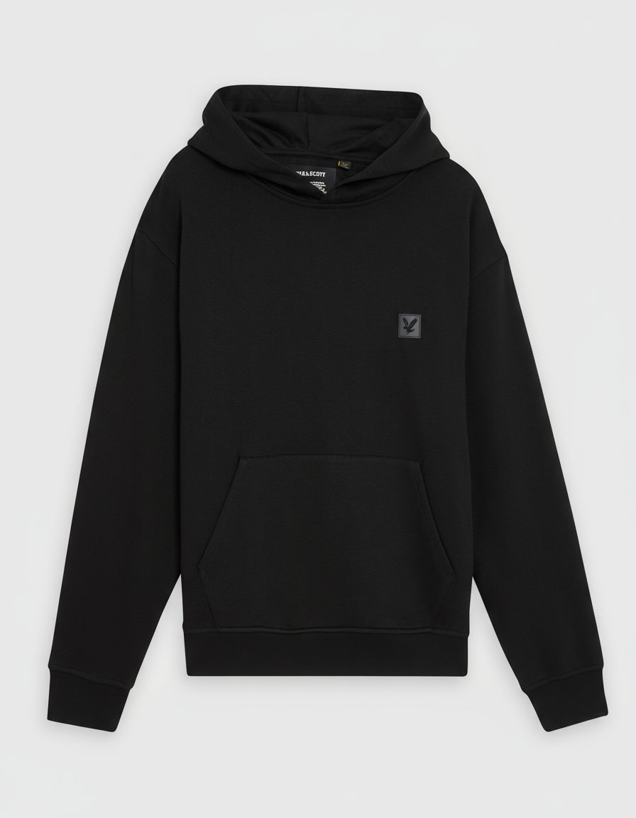 Lyle & Scott Mens Lounge Pullover Hoodie | Jet Black