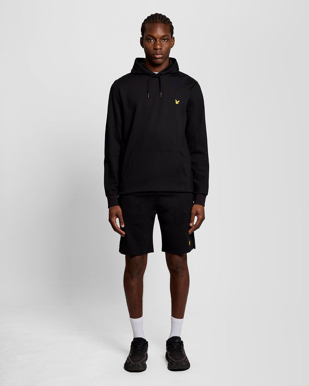 Lyle & Scott Mens Sports Lightweight Hoodie | Jet Black
