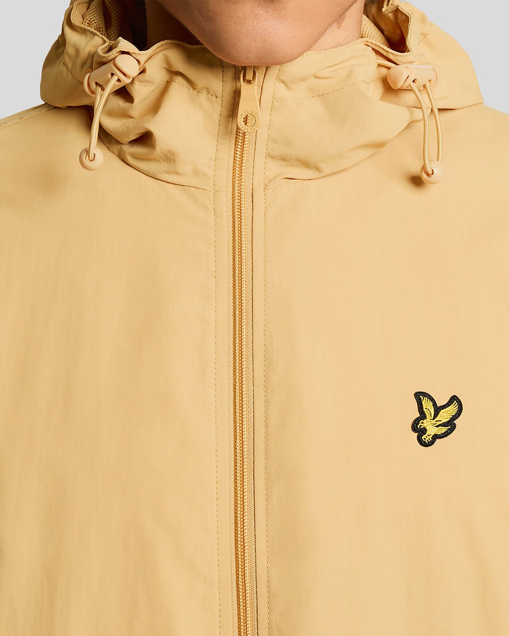 Lyle & Scott Mens Water Resistant Hooded Jacket | Honeycomb