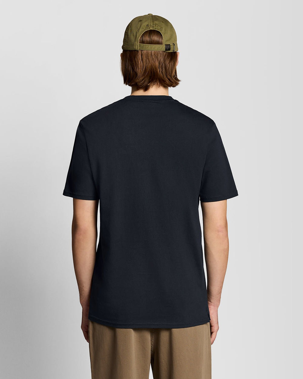 Lyle & Scott Mens Supermarket Embroidered T-shirt | Dark Navy