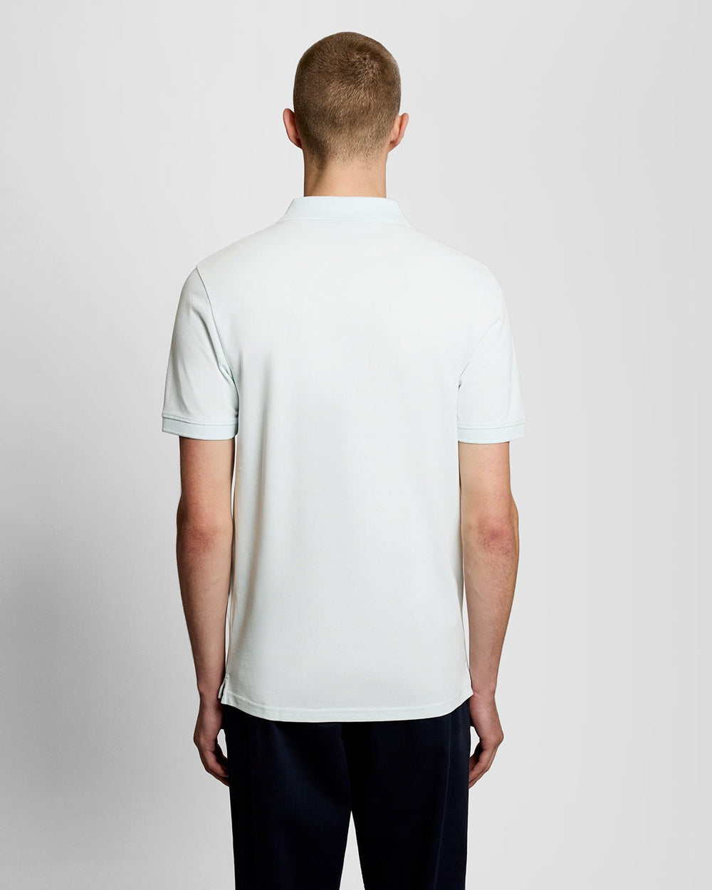 Lyle & Scott Mens Cotton Polo Shirt | Blue Ice