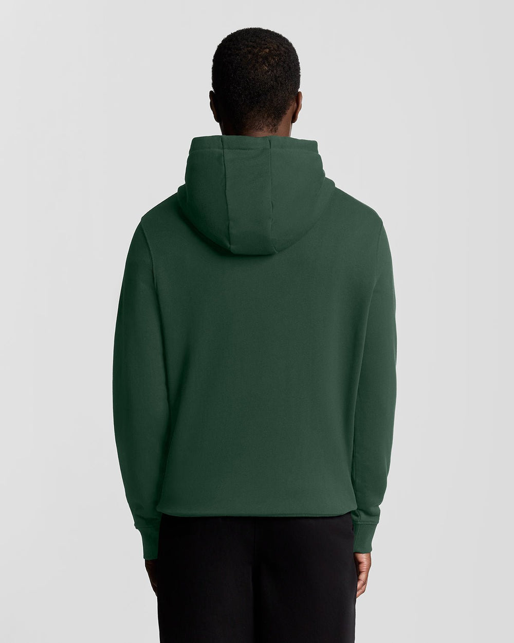 Lyle & Scott Mens Loopback Cotton Hoodie | Dark Green