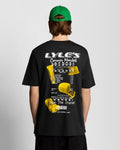 Lyle & Scott Mens Receipt Back Print Graphic T-Shirt | Black