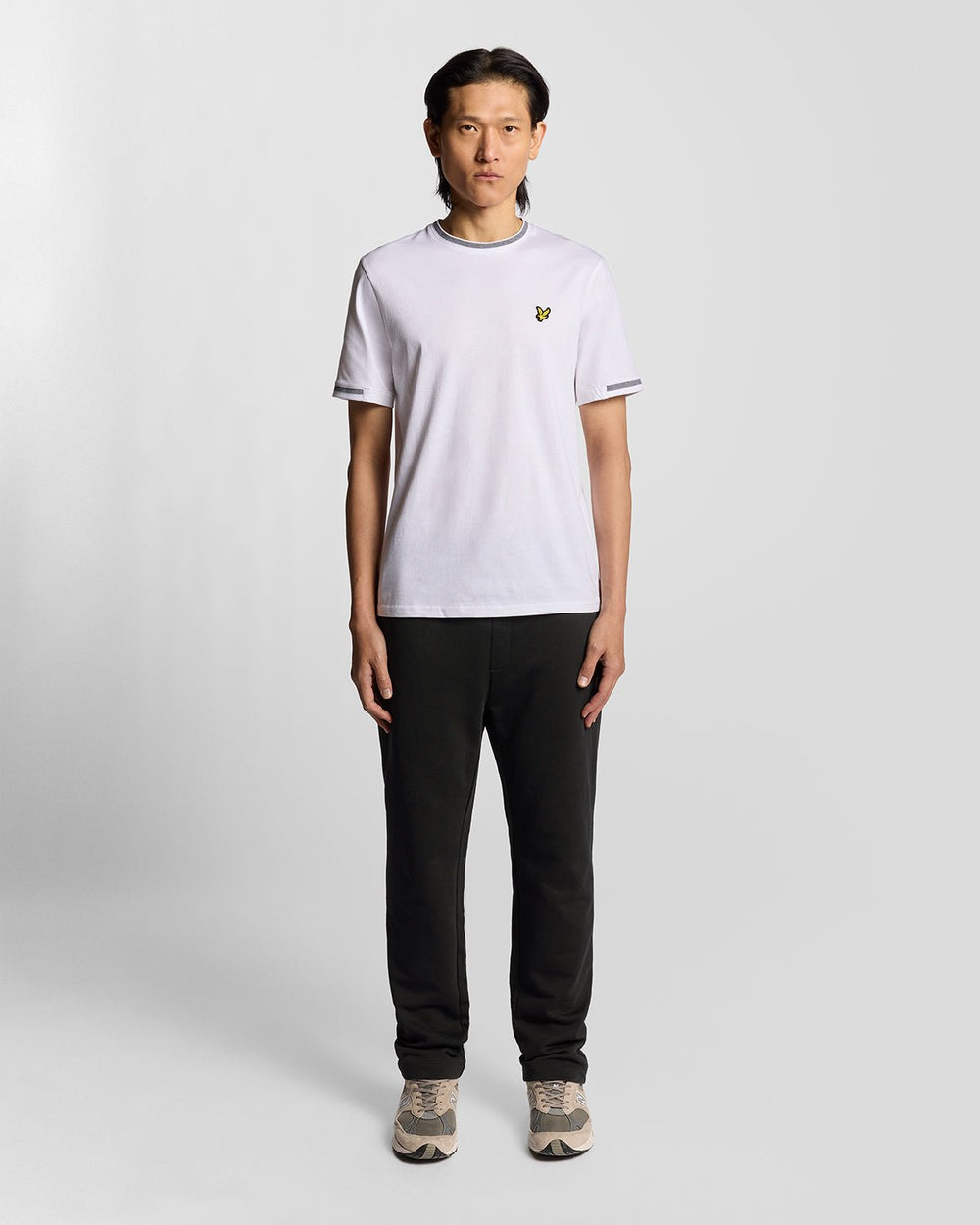 Lyle & Scott Mens Straight Leg Cotton Joggers | Jet Black