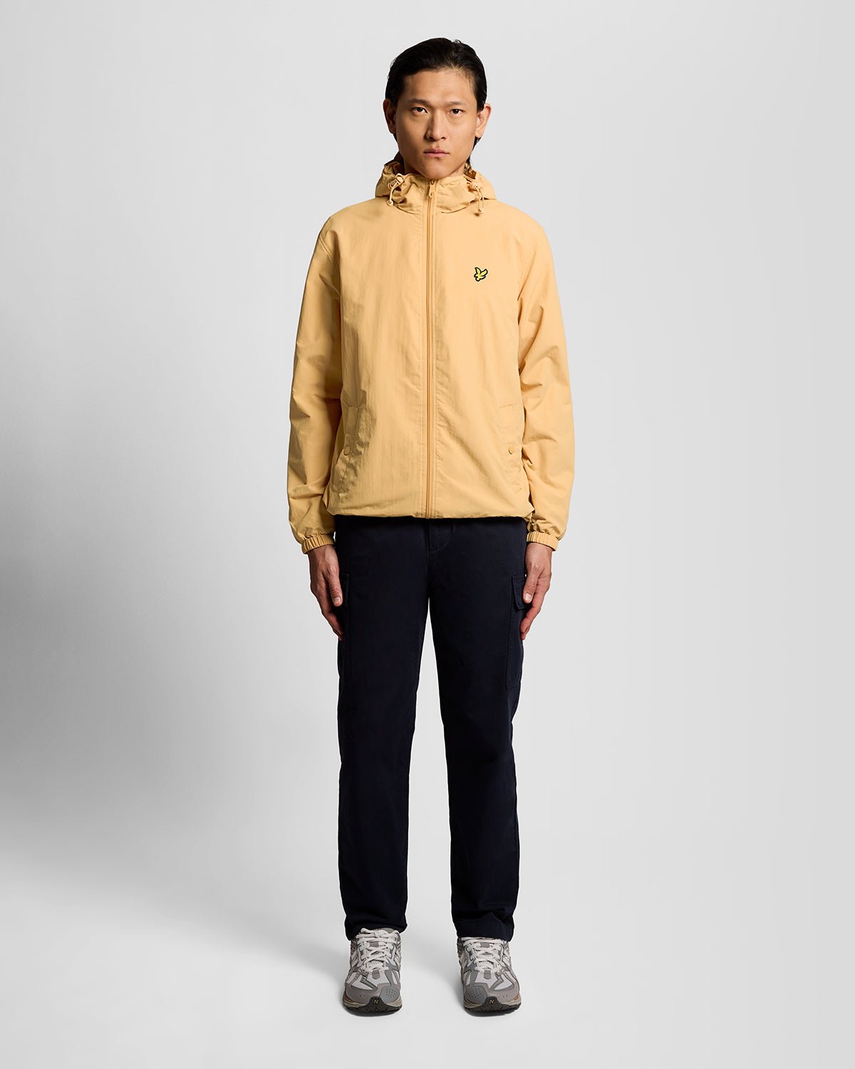 Lyle & Scott Mens Water Resistant Hooded Jacket | Honeycomb