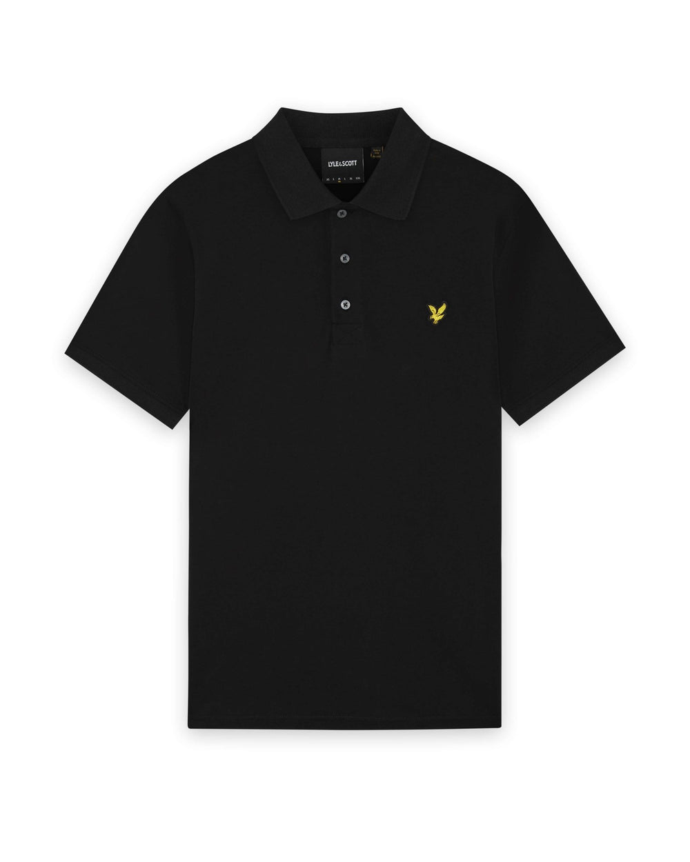 Lyle & Scott Mens Cotton Jersey Polo Shirt | Jet Black