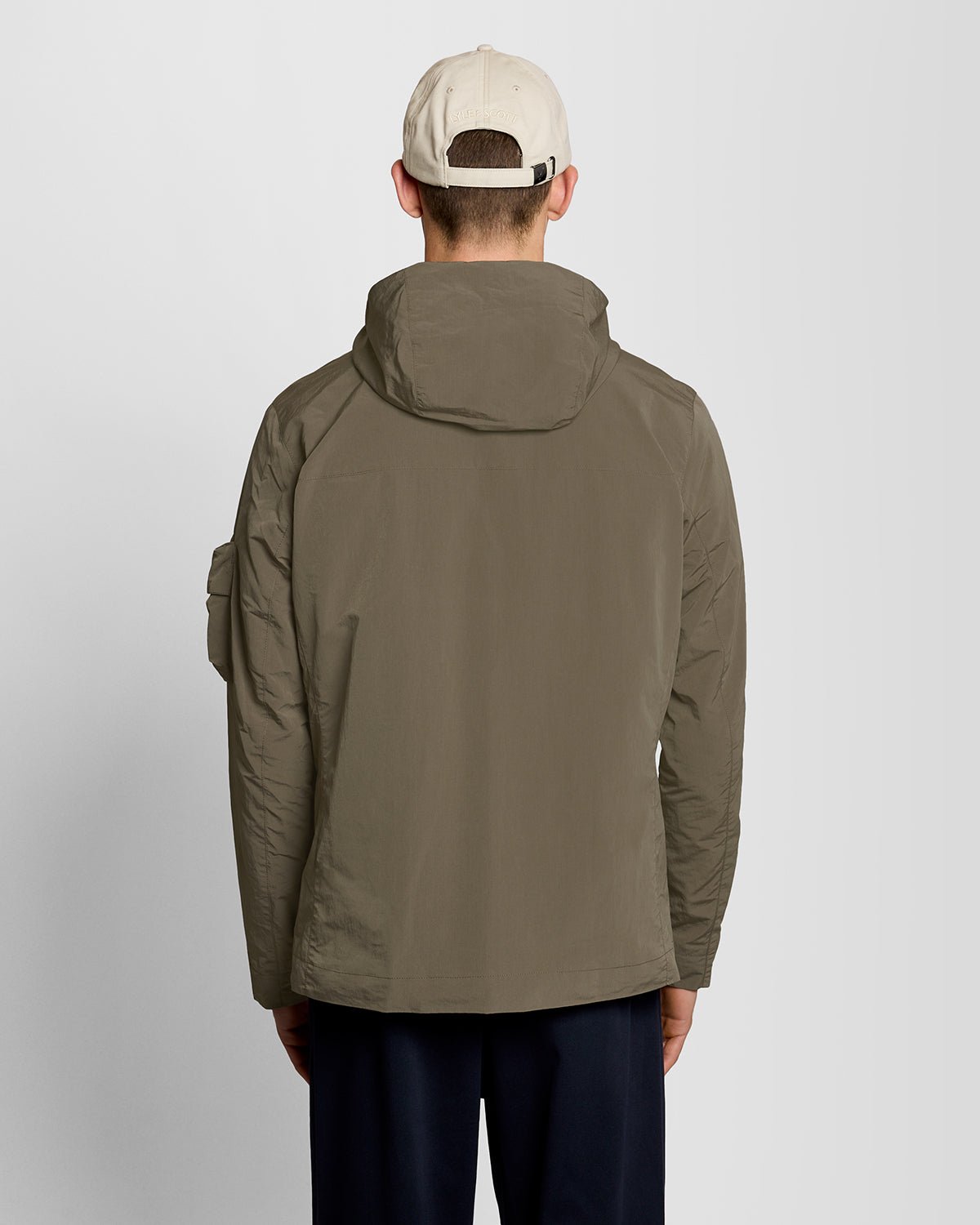 Lyle & Scott Mens Lightweight Windbreaker Jacket |  Khaki Ash
