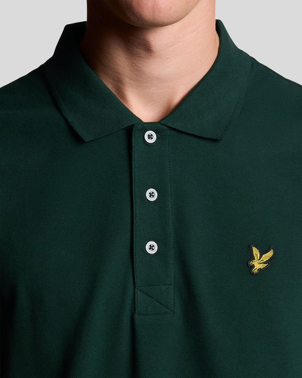 Lyle & Scott Mens Cotton Polo Shirt | Dark Green