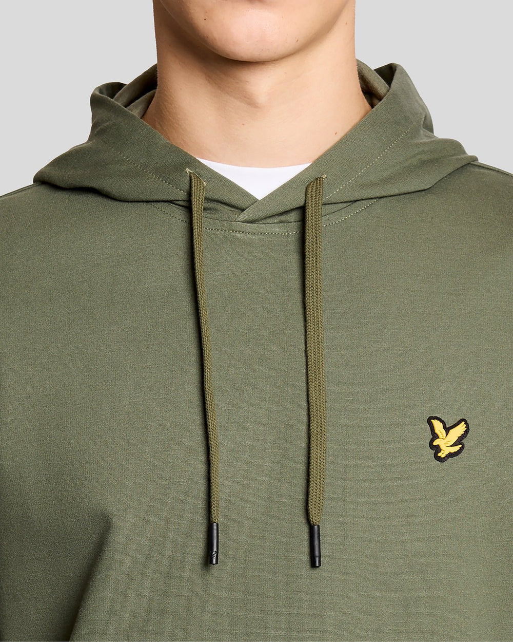 Lyle & Scott Mens Sports Lightweight Hoodie | Cactus Green