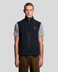 Lyle & Scott Mens Mesh-Back Softshell Gilet | Dark Navy
