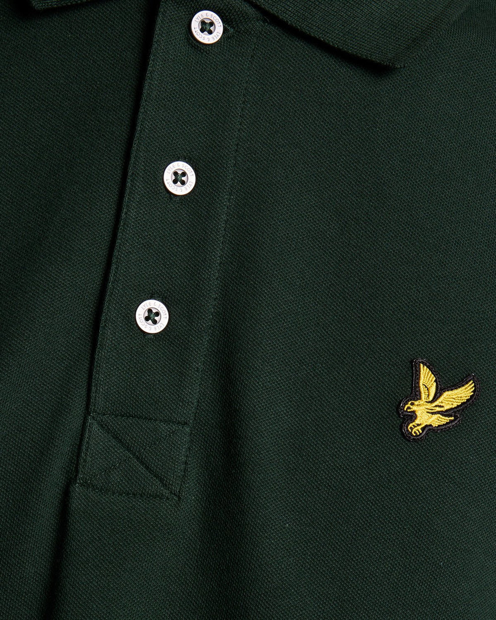 Lyle & Scott Mens Cotton Polo Shirt | Dark Green