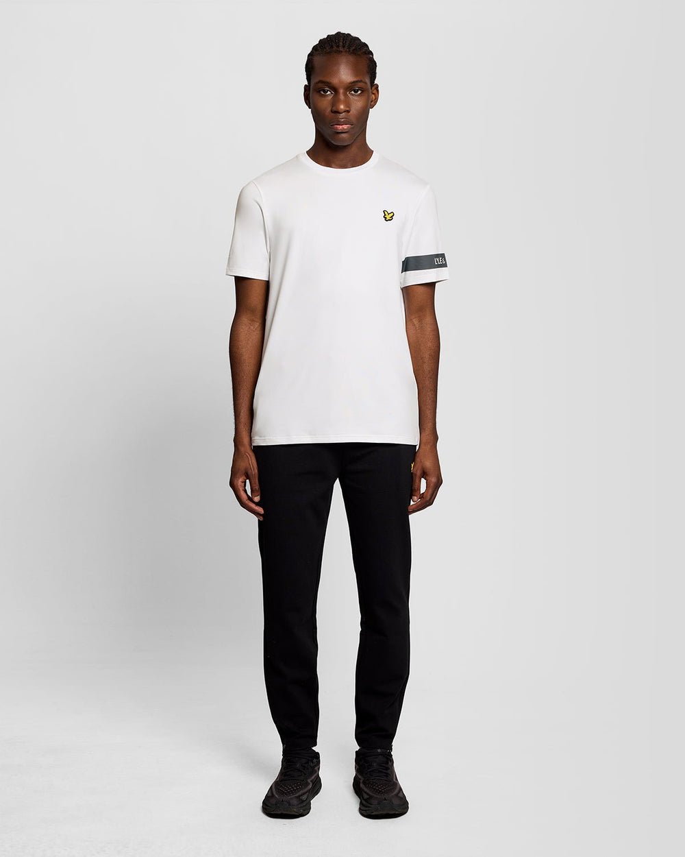 Lyle & Scott Mens Sports Sleeve Detail T-Shirt | White