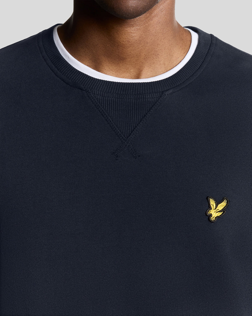 Lyle & Scott Mens Crew Neck Sweatshirt | Dark Navy