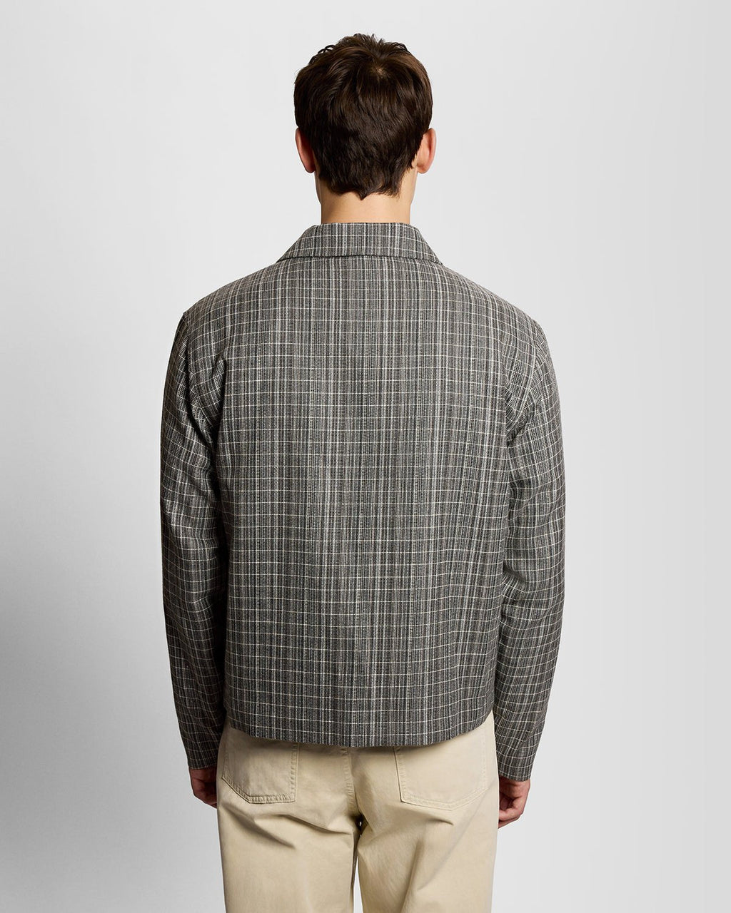 Lyle & Scott Mens Lightweight Check Overshirt | Lacquer