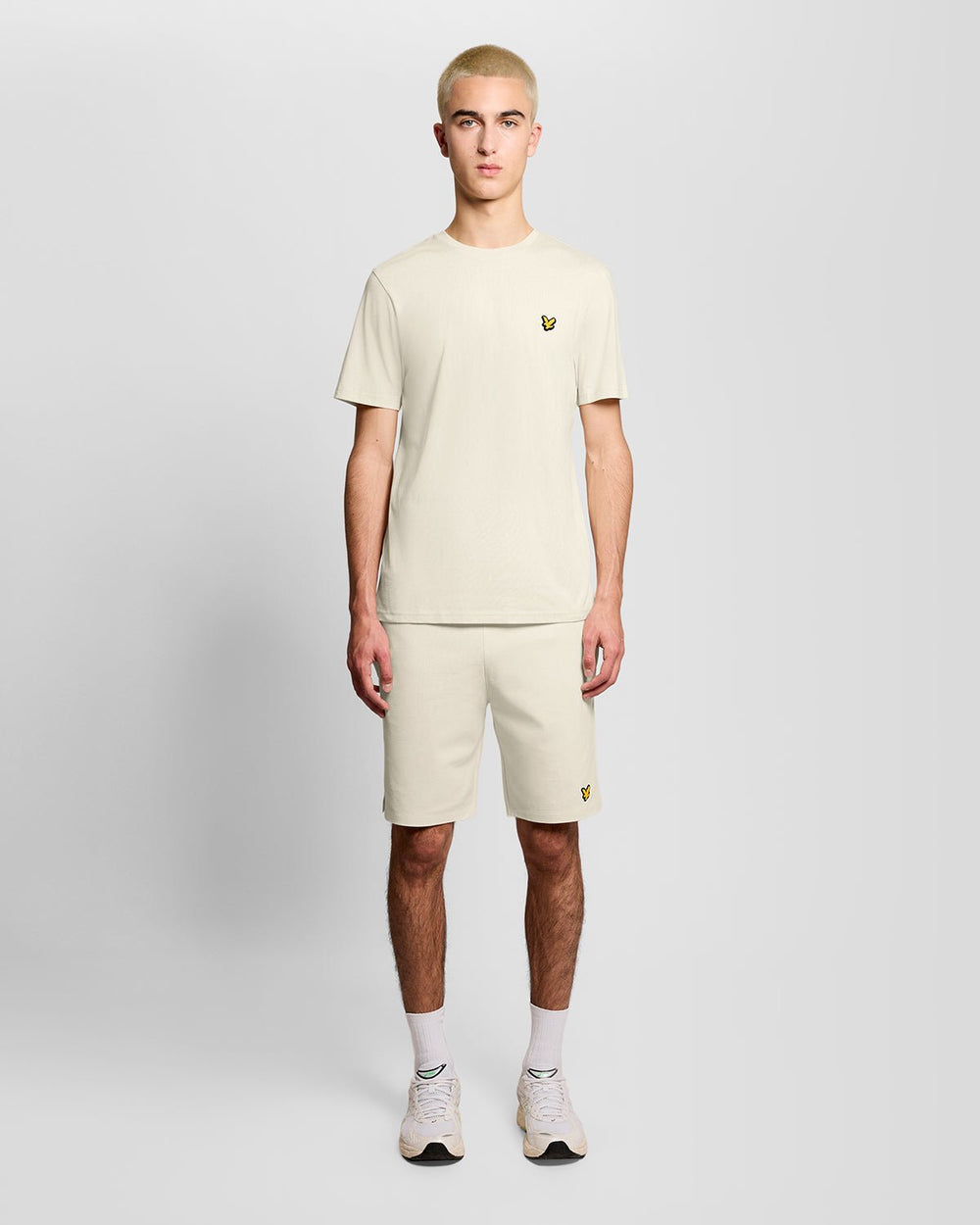 Lyle & Scott Mens Sports Lightweight Sweat Shorts | Whitecap Grey